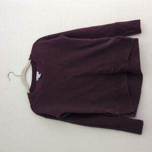 Athleta Pullover Top size XS Waffle Knit Side Vents